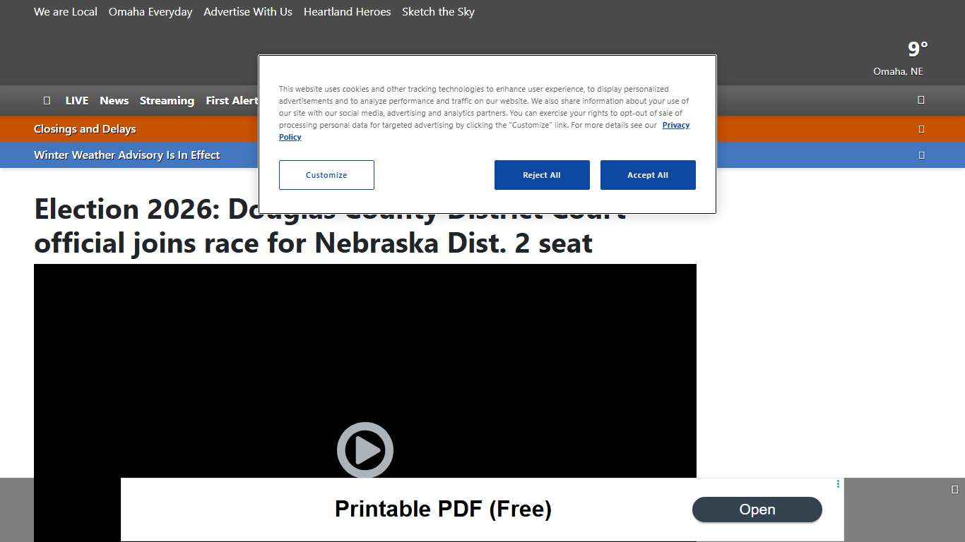 Election 2026: Douglas County District Court official joins race for Nebraska Dist. 2 seat